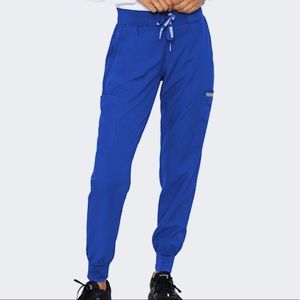 Med Couture 6 pocket cargo waist drawstring jogger scrub pant